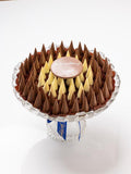 Triangle chocolate with Baskwit